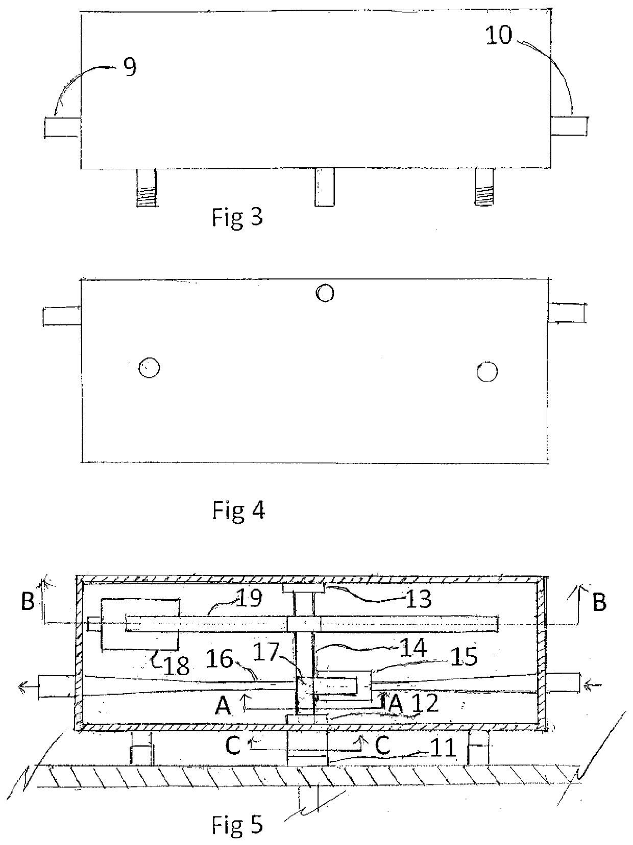 Ro atmospheric storage tank without need of pressure tank or electric pump