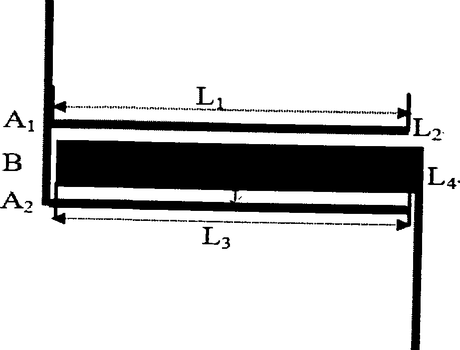 Combined splint microelectrode type micro-fluidic dielectrophoresis cell separation and enrichment chip