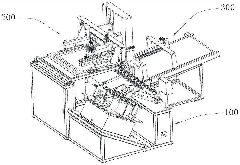 Inclined-lifting-platform automatic printing machine