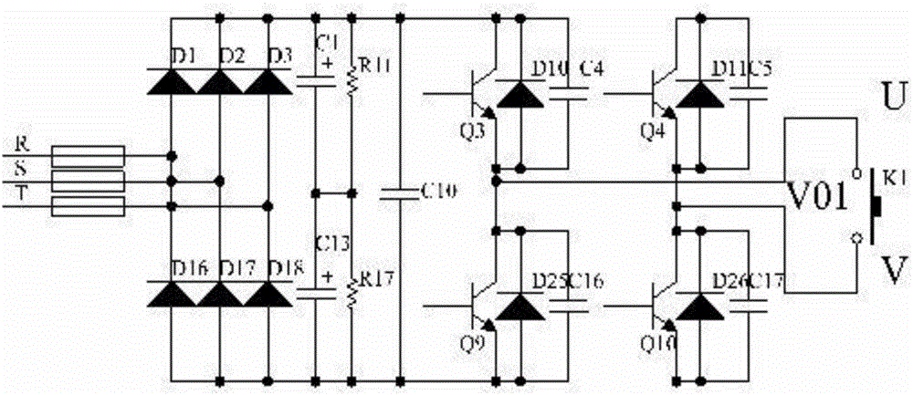 Mine 10 KV anti-explosion frequency converter and method for controlling motor through same