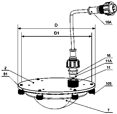 Construction method of universal type LED (light-emitting diode) lamp bulb and inner flange snap ring type LED lamp bulb