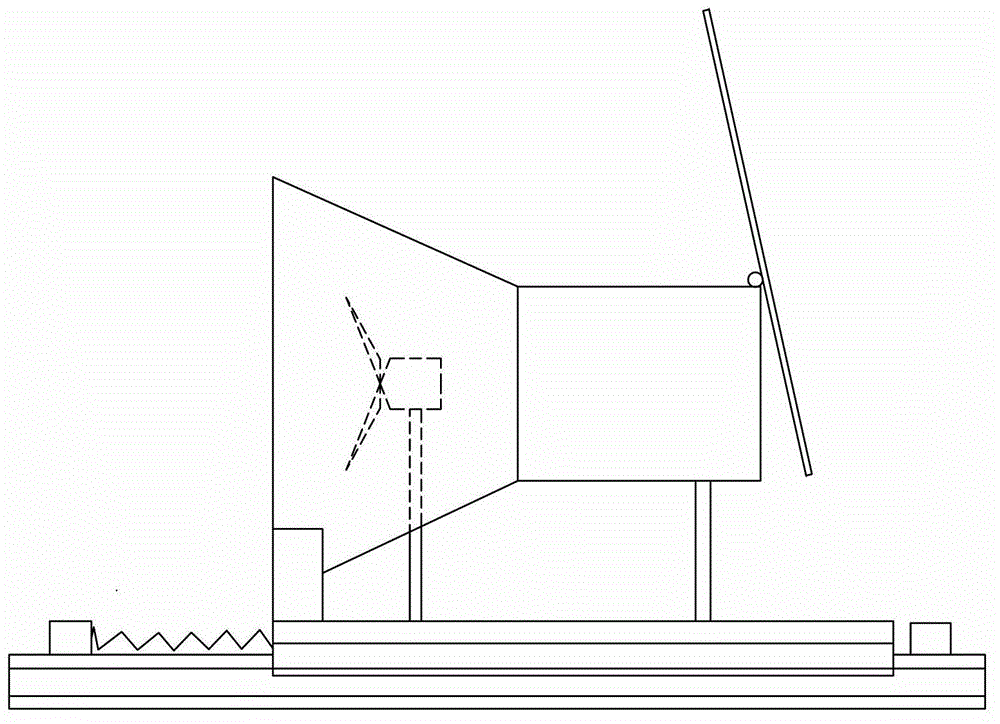 Sliding type wind energy density increasing device