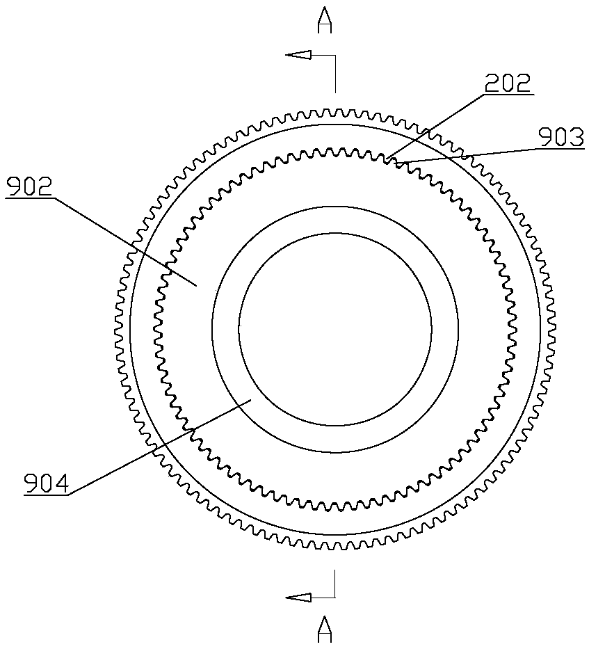 Radial equilibrium small-tooth-difference speed reducer for carrier driving wheel