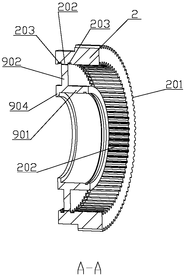 Radial equilibrium small-tooth-difference speed reducer for carrier driving wheel