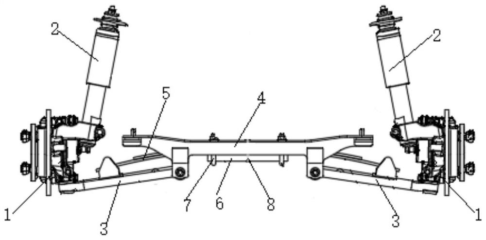 Automobile front suspension structure