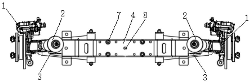 Automobile front suspension structure