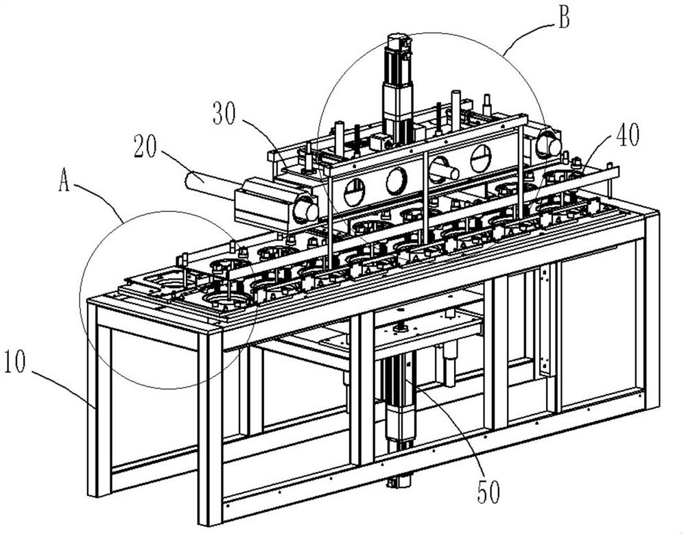 Graphite boat card point automatic loading and unloading device