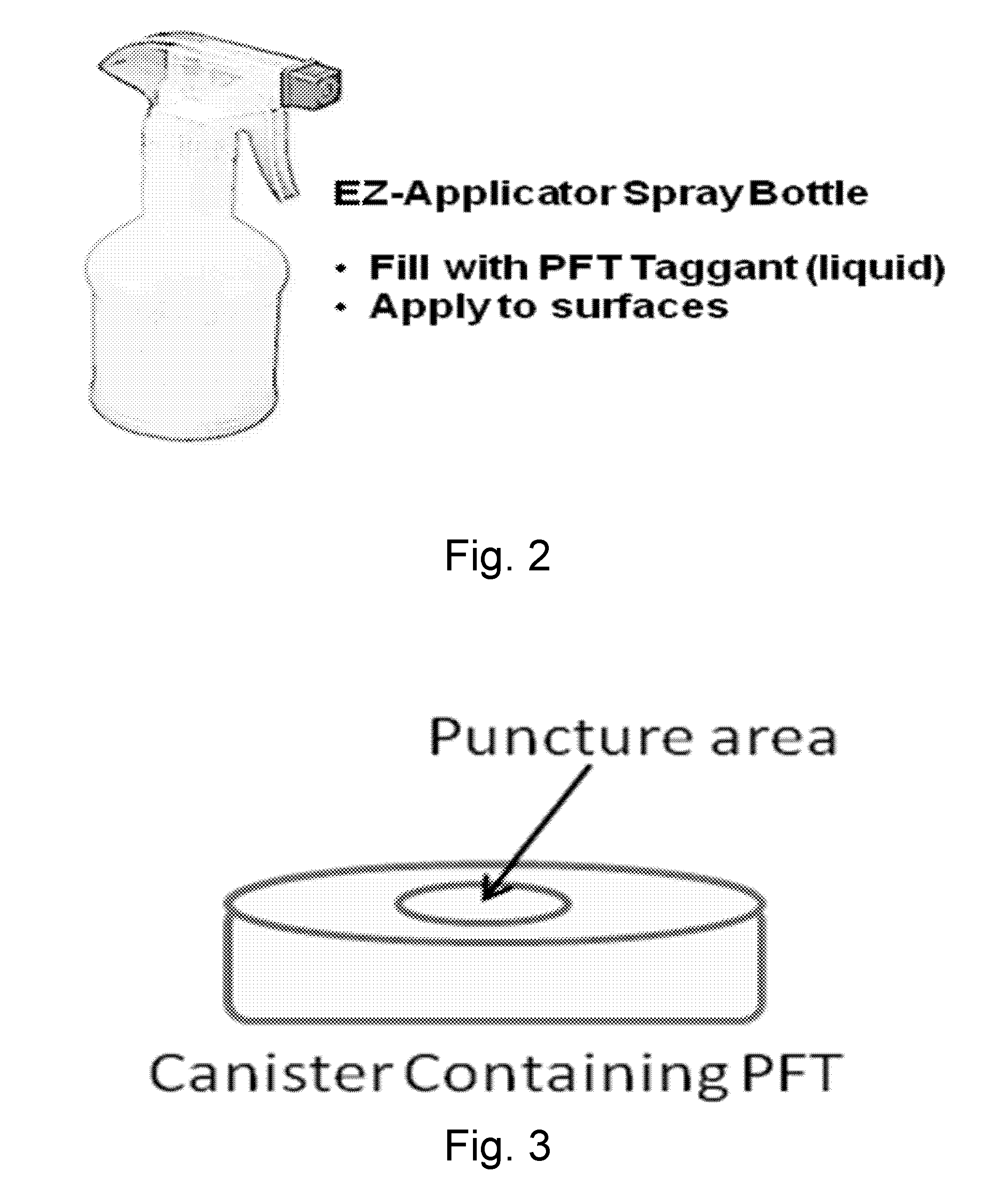 Methods of delivery of encapsulated perfluorocarbon taggants
