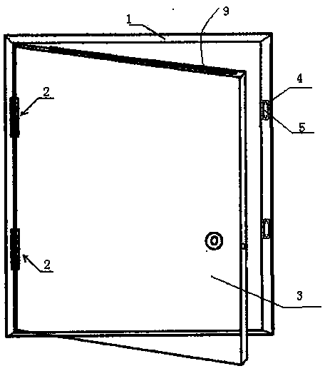 Anti-pinch airtight door structure