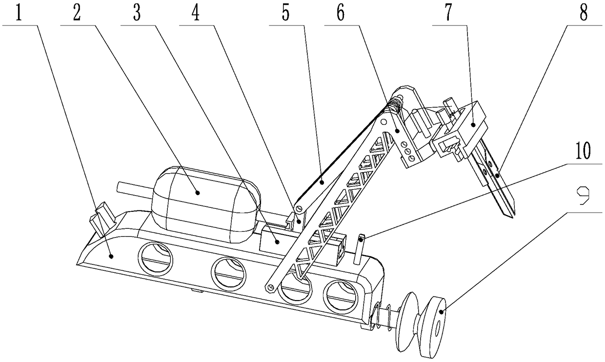 Stolon cutting mechanism based on semi-automatic strawberry flexible picking