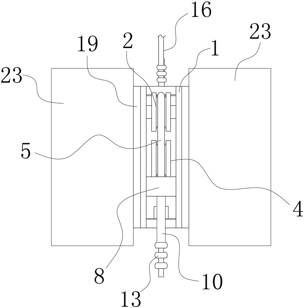 A counterweight body with self-tensioning effect