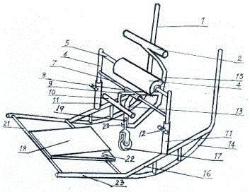 Forward handspring training instrument