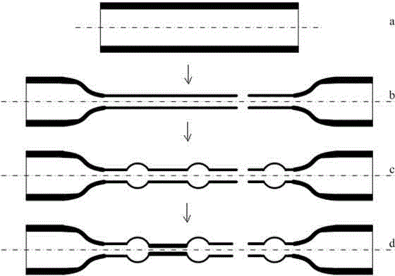 Glass-based biomimetic micro-nano channel and manufacturing method thereof