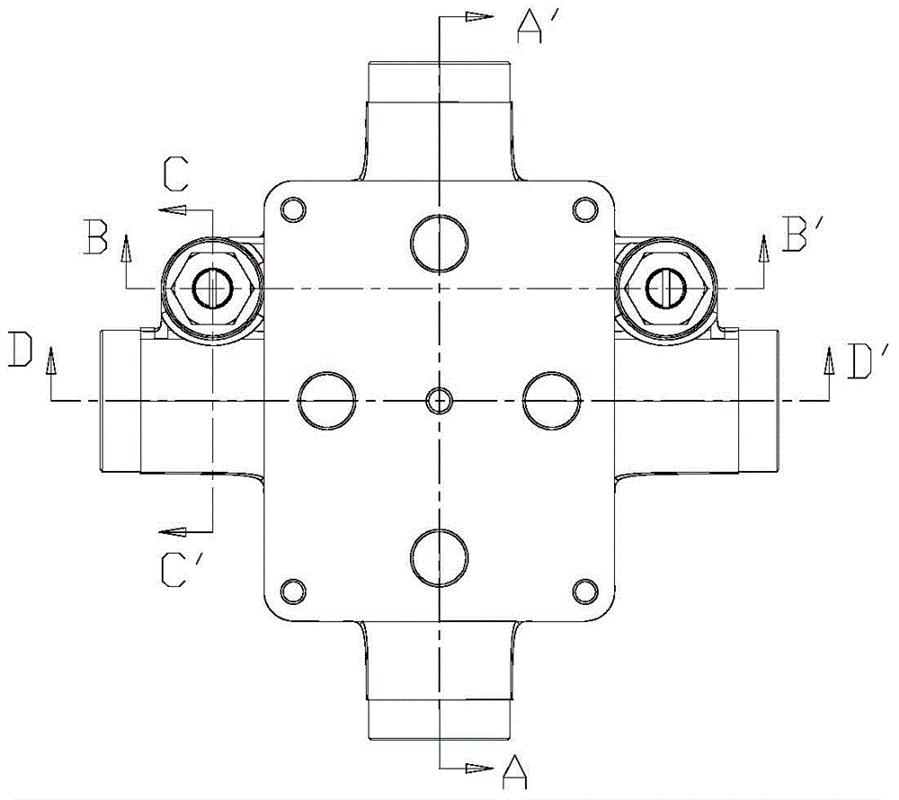 Stop valve structure of water faucet concealed installation valve body