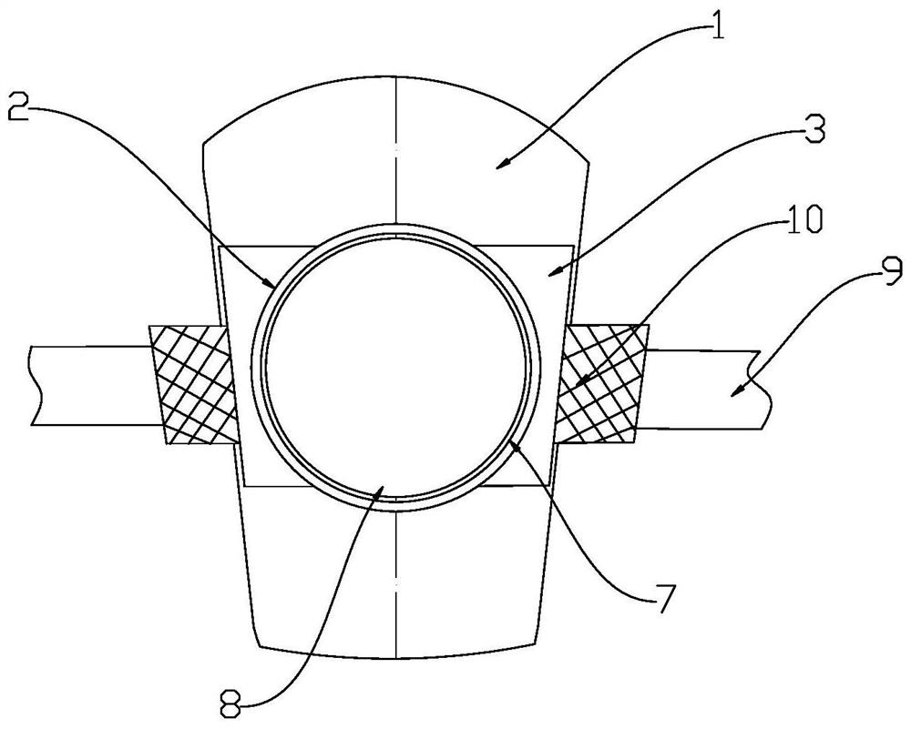 Nylon knee pad and method of making the same