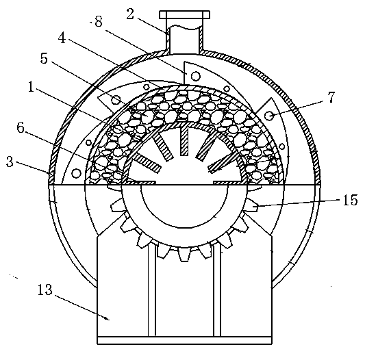 Rotatable jacket type phase change energy storage heat accumulator