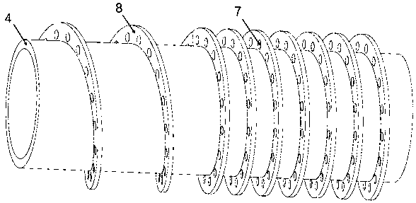 Rotatable jacket type phase change energy storage heat accumulator