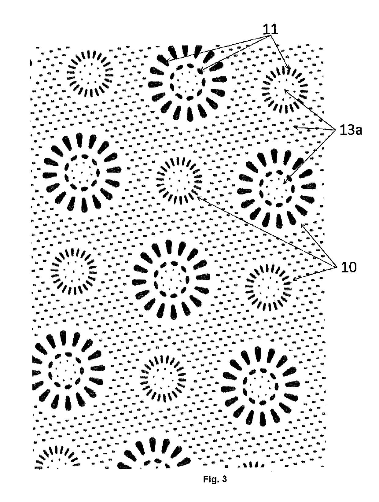 Nonwoven Web Comprising Thermally Fusible Fibers And Bonding Impressions Forming A Pattern