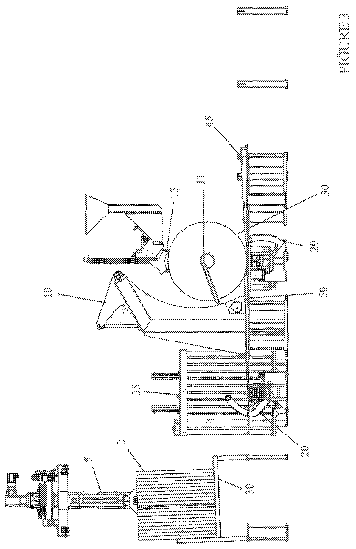 Automatic overhead gantry for narrow slit rolls handling