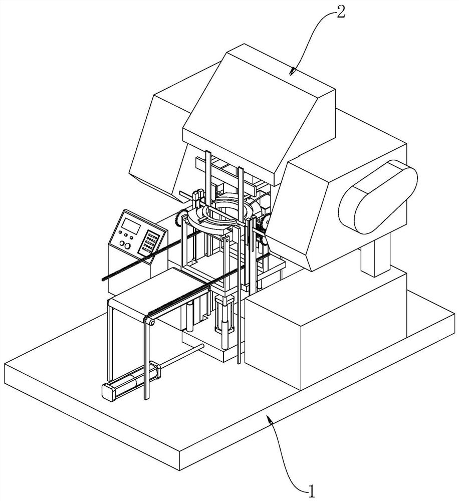 A sawing device for brake shoes