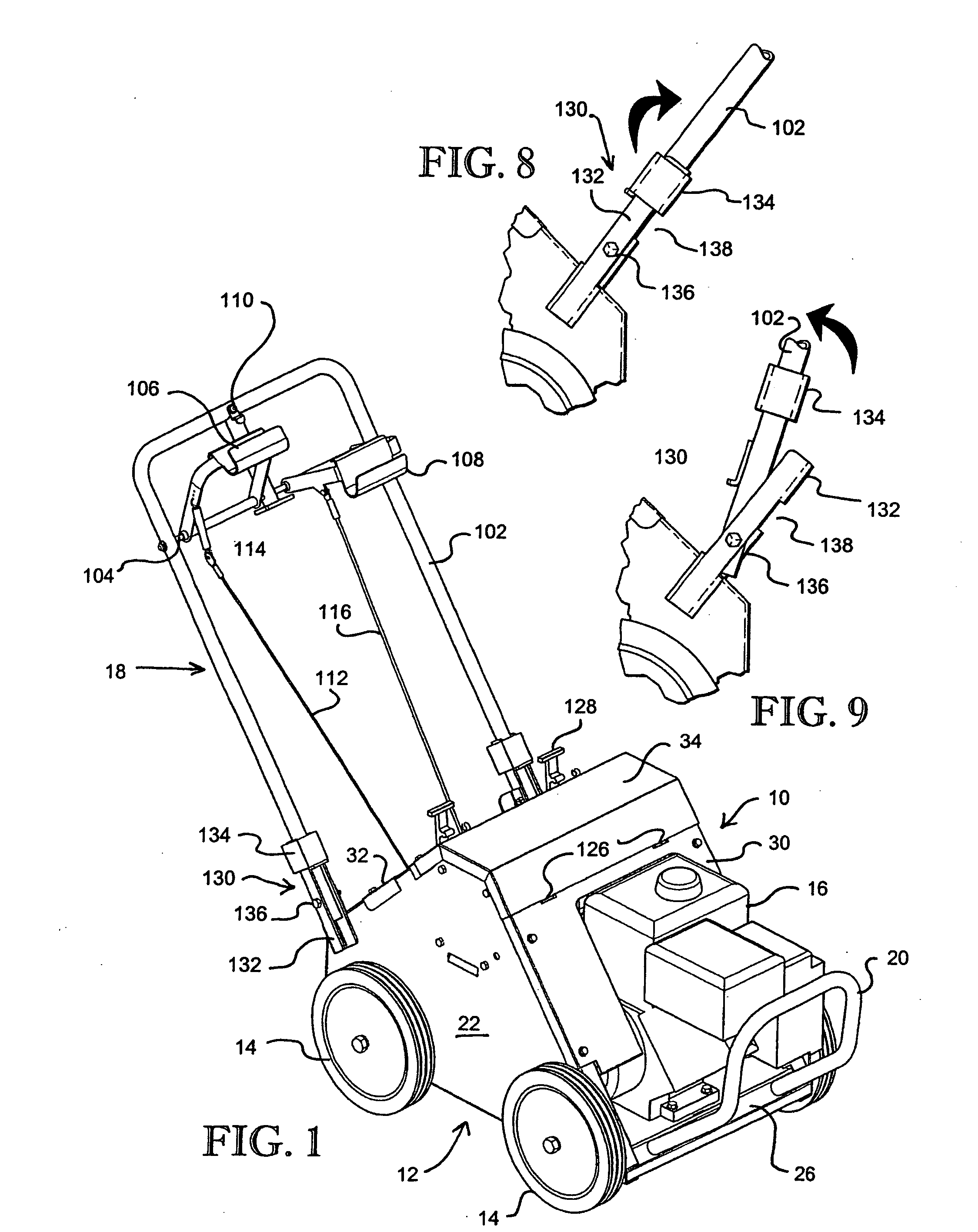 Turf aerator with unibody construction and reciprocating tines