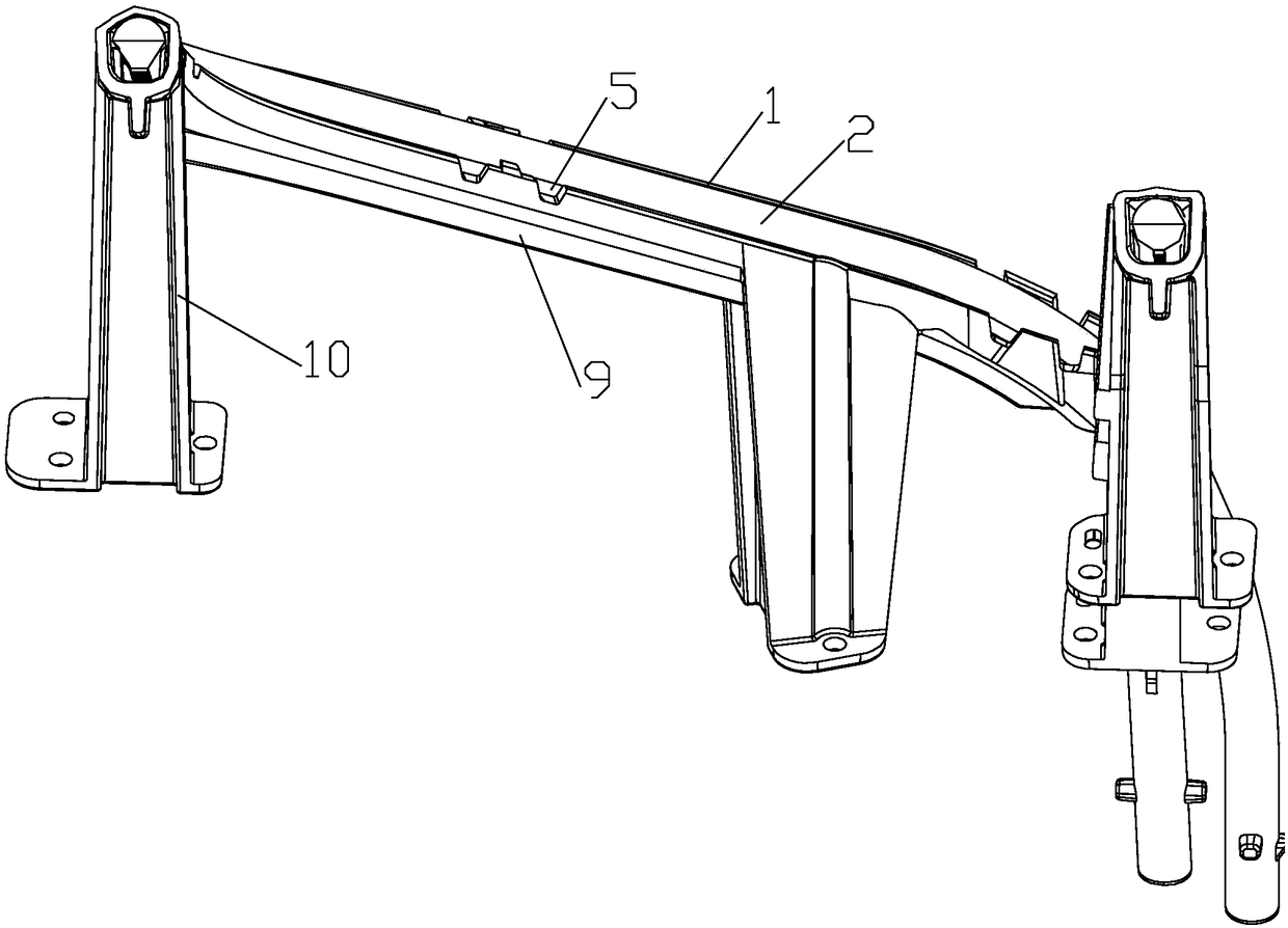 Light guide fixing support for vehicle lamp