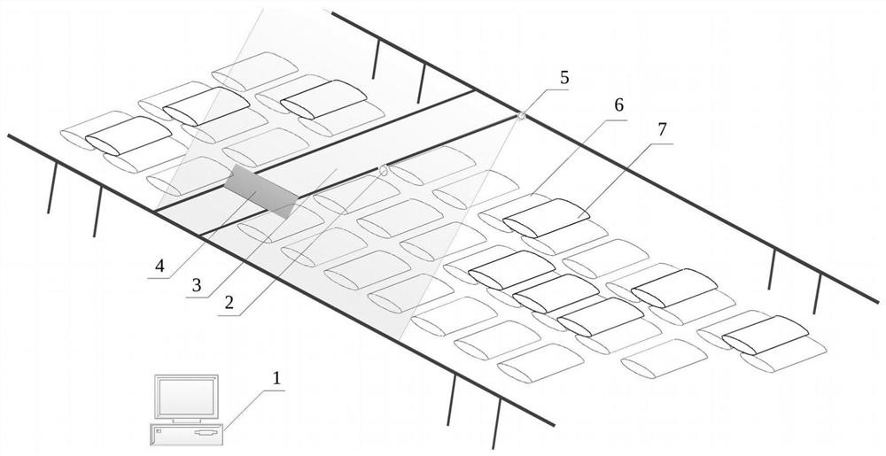 Reservoir area steel coil measuring method and system, medium and electronic terminal