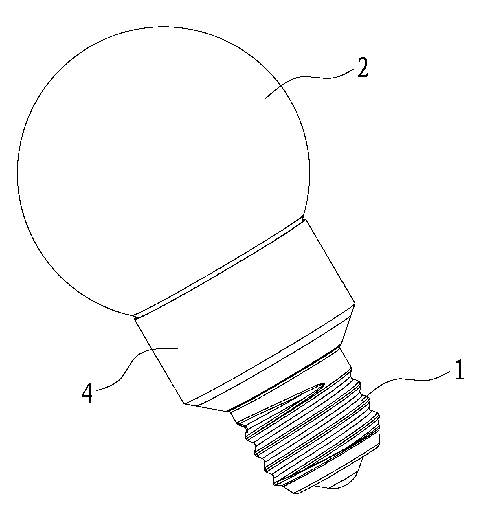 LED (Light-Emitting Diode) lamp bulb with high lighting effect