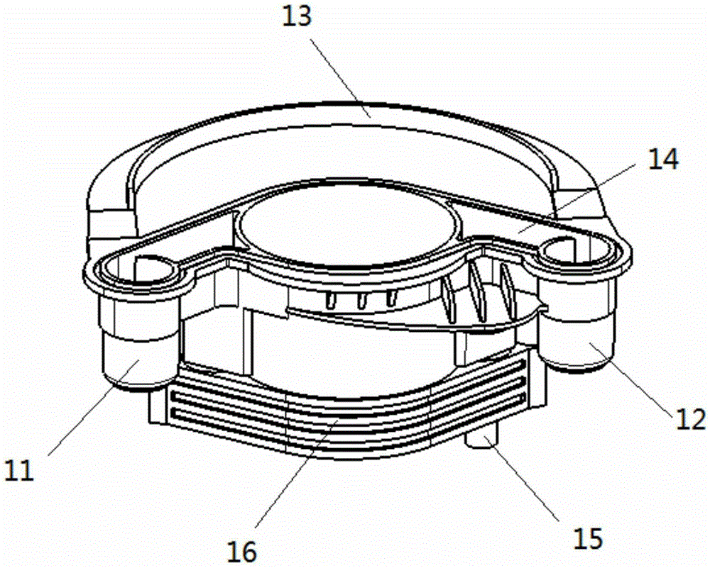 Bag body structure of novel dry powder bag