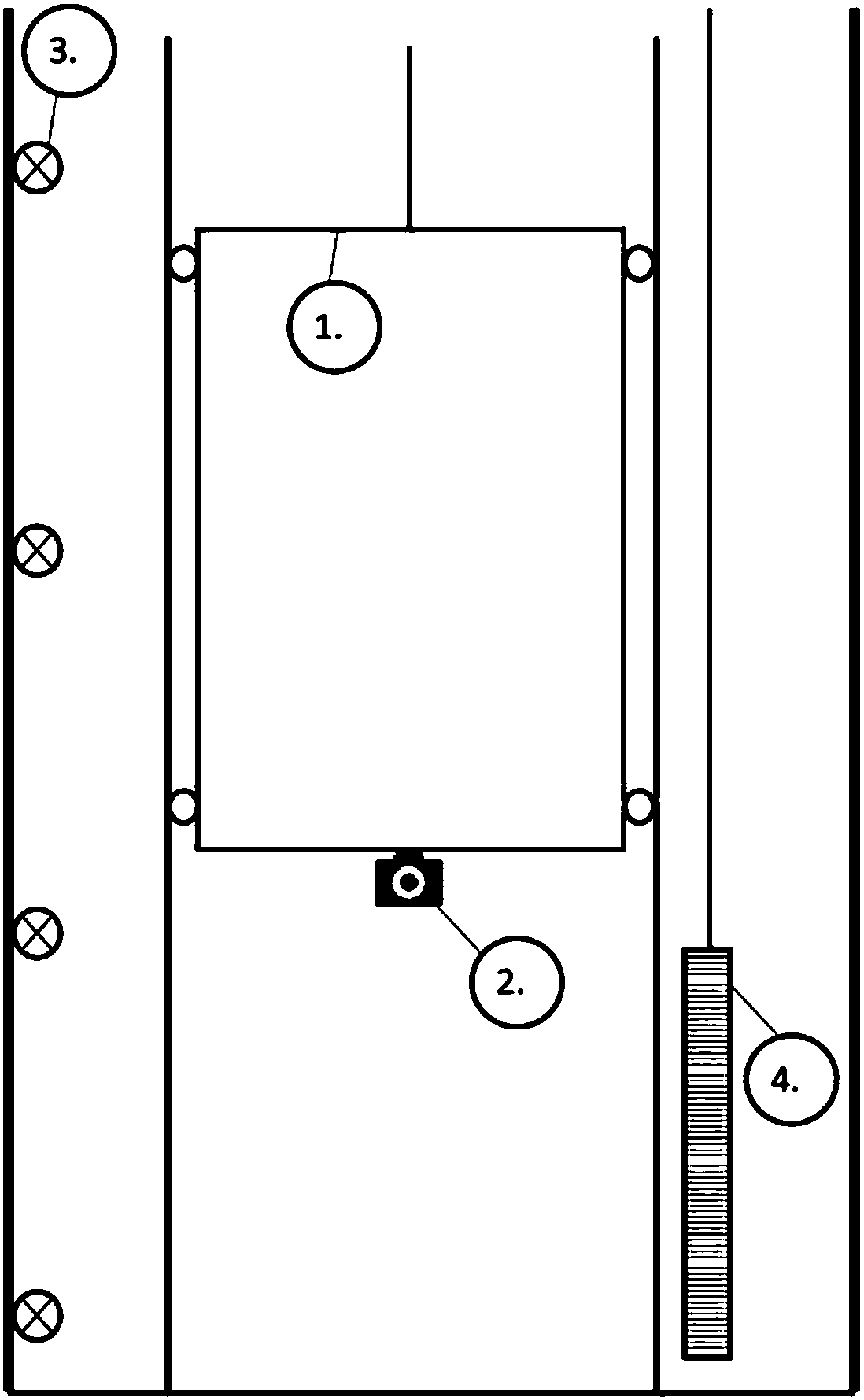 Automatic detection equipment and method for automatically detecting state in shaftway