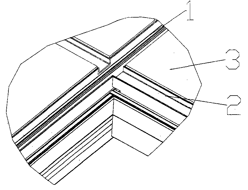 The leak-proof method of the sun room roof and the roof structure of the sun room