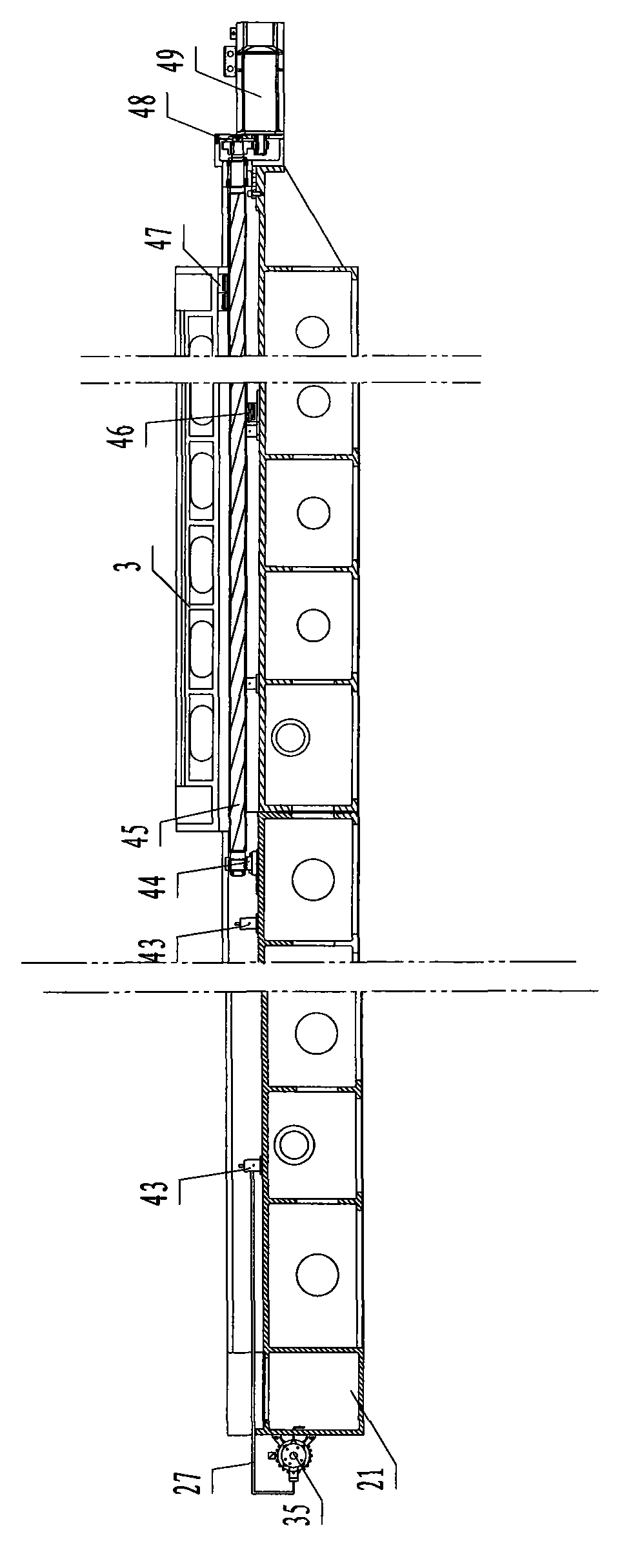 Gantry numerical-control milling and grinding integrated lathe of fixed column and movable beam type