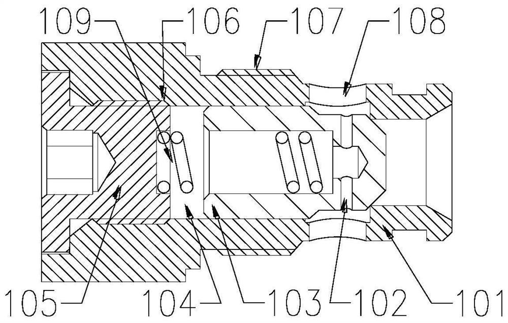 An integrated high pressure and large flow proportional overflow unloading valve