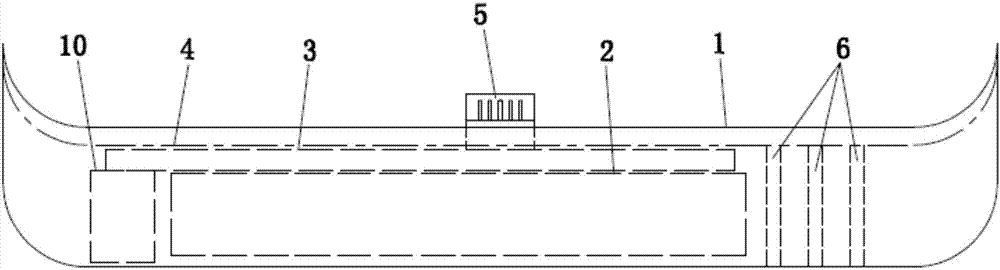 Magazine-type standby battery for mobile phone