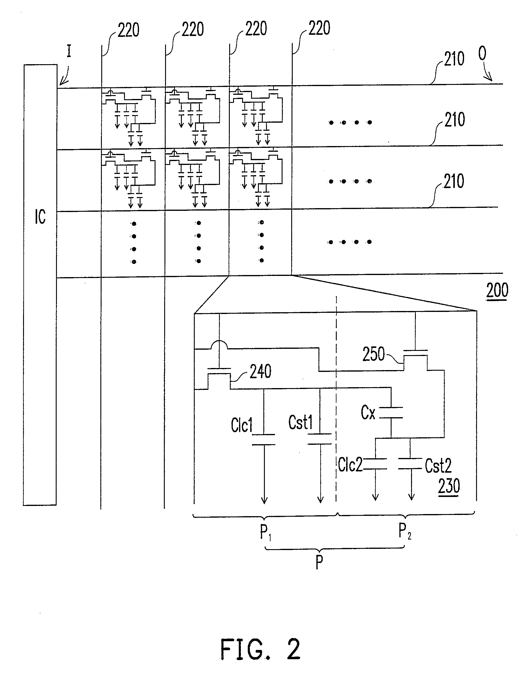 Thin film transistor array substrate and pixel structure
