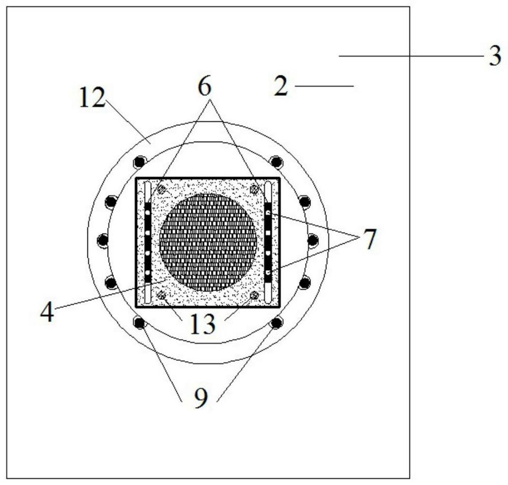 A single-column bridge anti-overturning reinforcement device