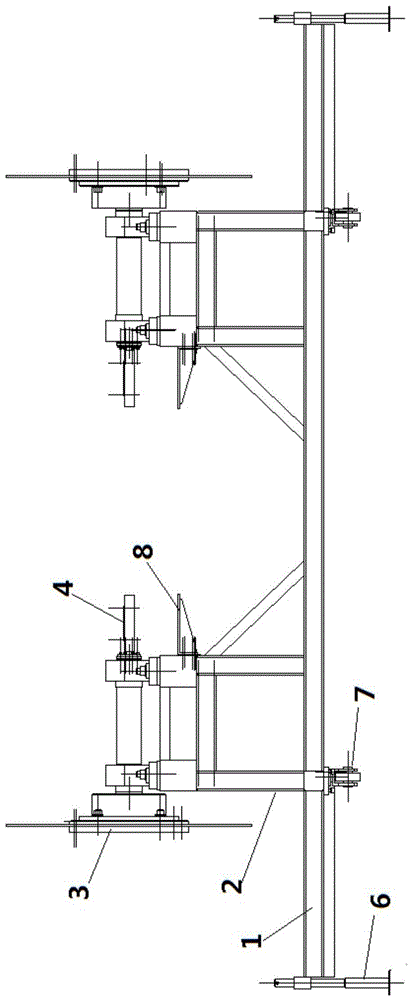 Paint coating turning device for wind power small blades