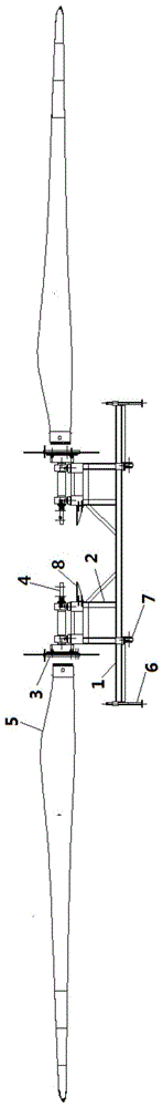 Paint coating turning device for wind power small blades