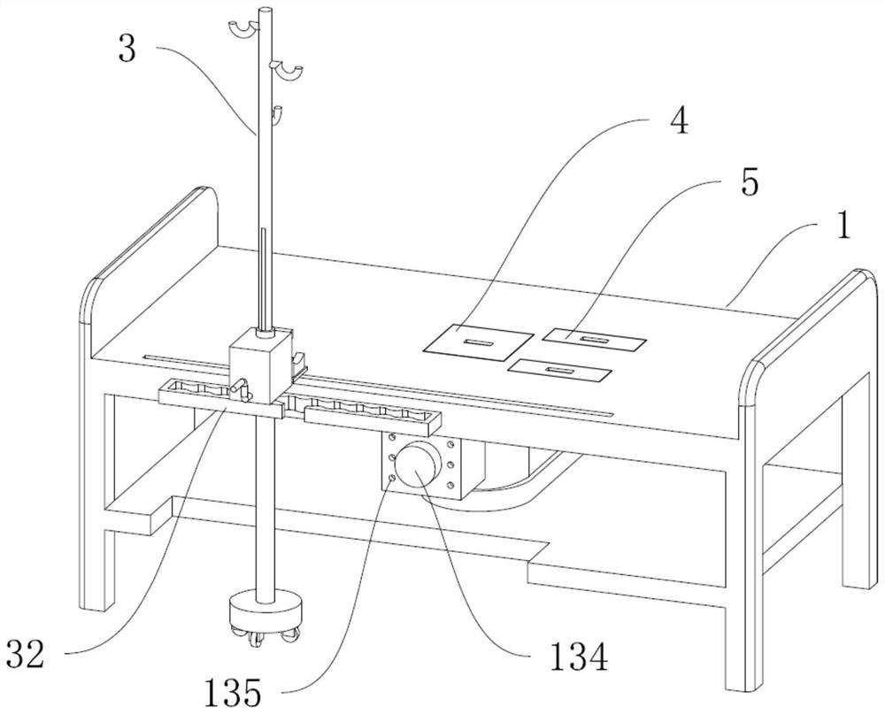 Self-adaptive wrist fixing type multifunctional nursing bed special for pediatric department