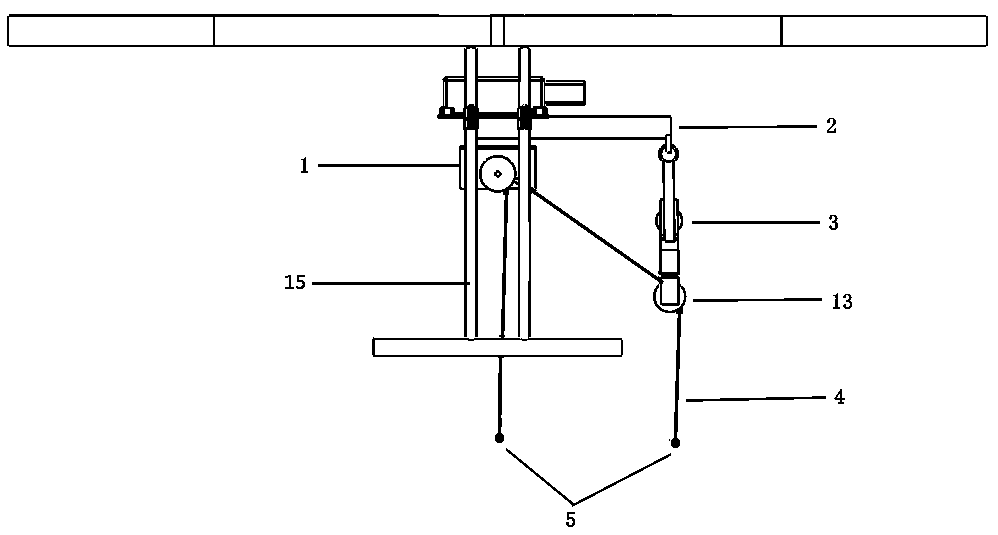 Multi-rotor unmanned aerial vehicle power grid high-altitude operation safety rope hitching method