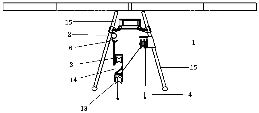 Multi-rotor unmanned aerial vehicle power grid high-altitude operation safety rope hitching method