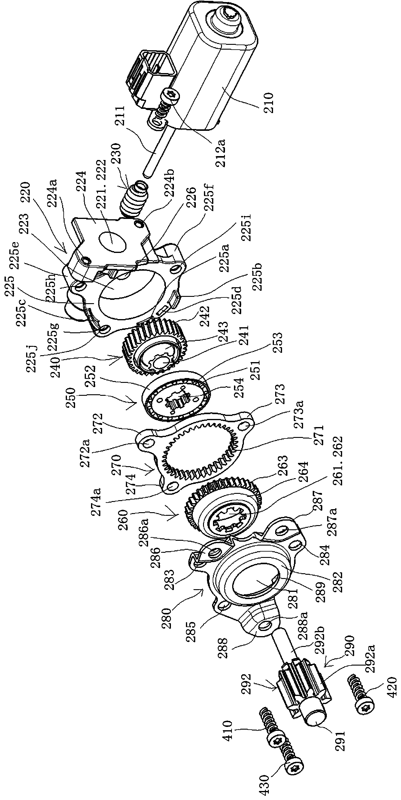 Electric lifting adjusting device for seat