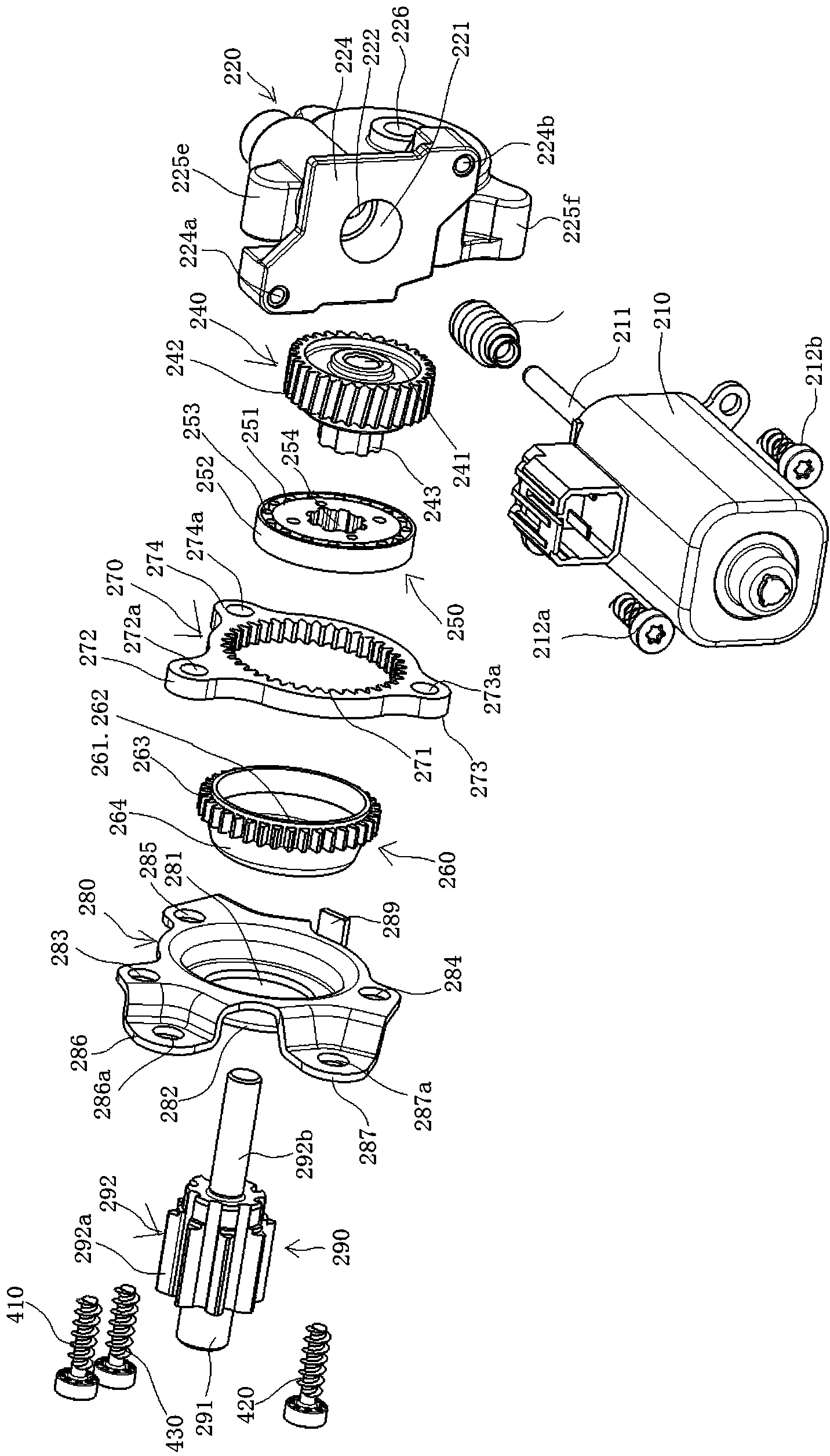 Electric lifting adjusting device for seat