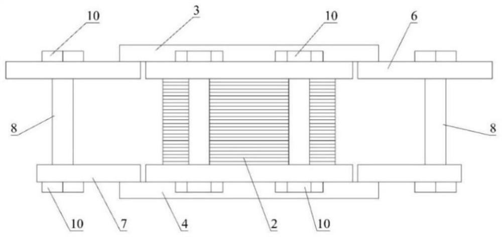 Anti-drawing self-resetting composite shock insulation support