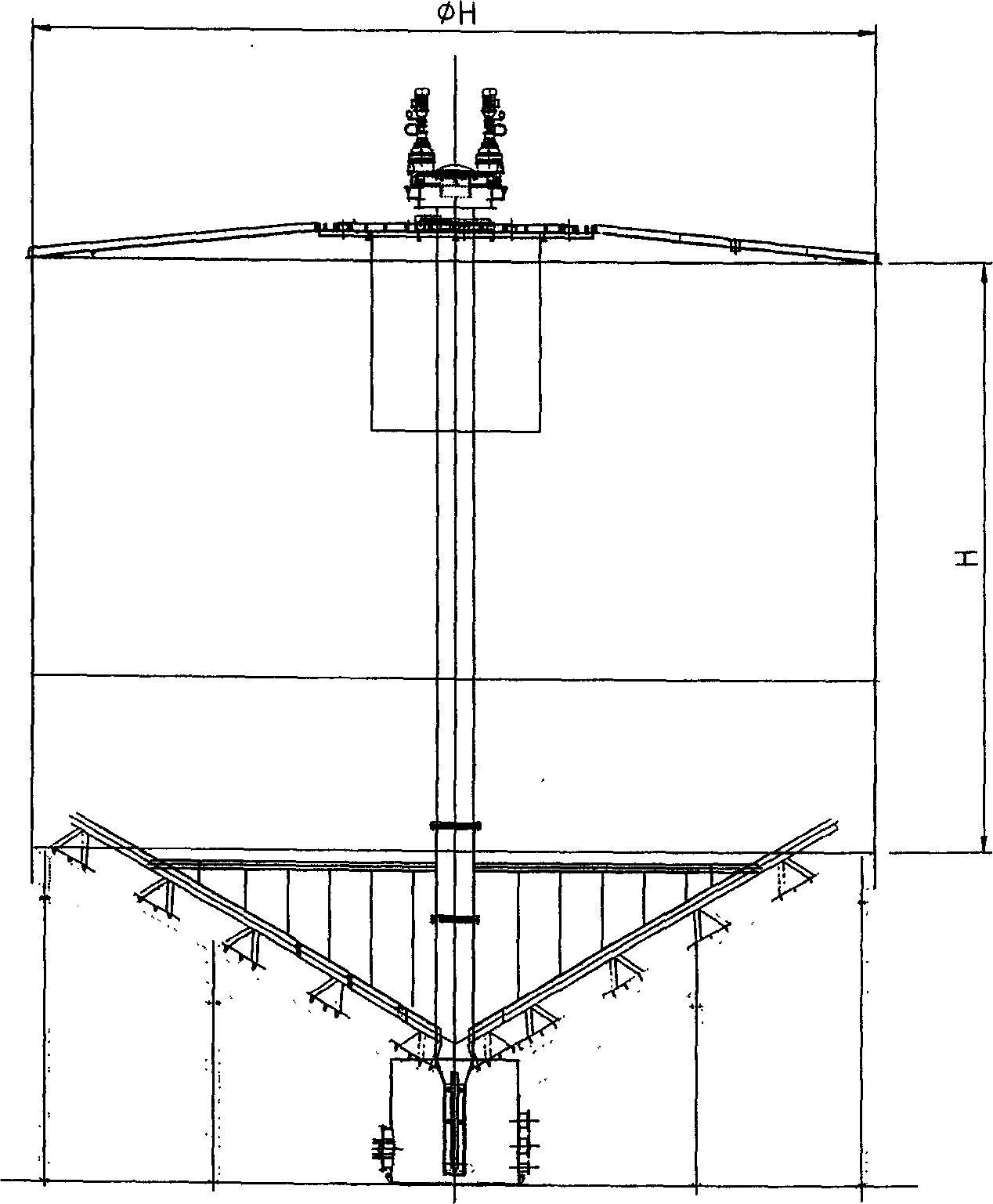 Concentration plant and method for beauxite tailings