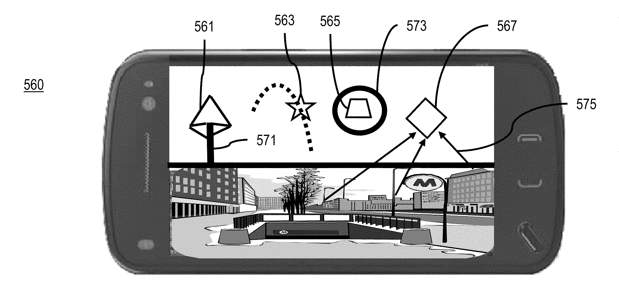 Method and apparatus for an augmented reality user interface