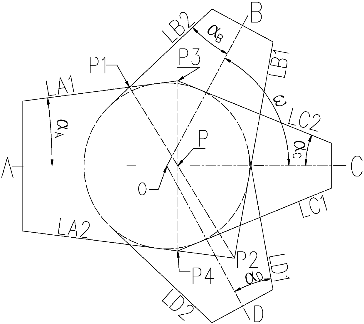 A symmetrical three-branch-shaped beam type branch pipe and a design method thereof