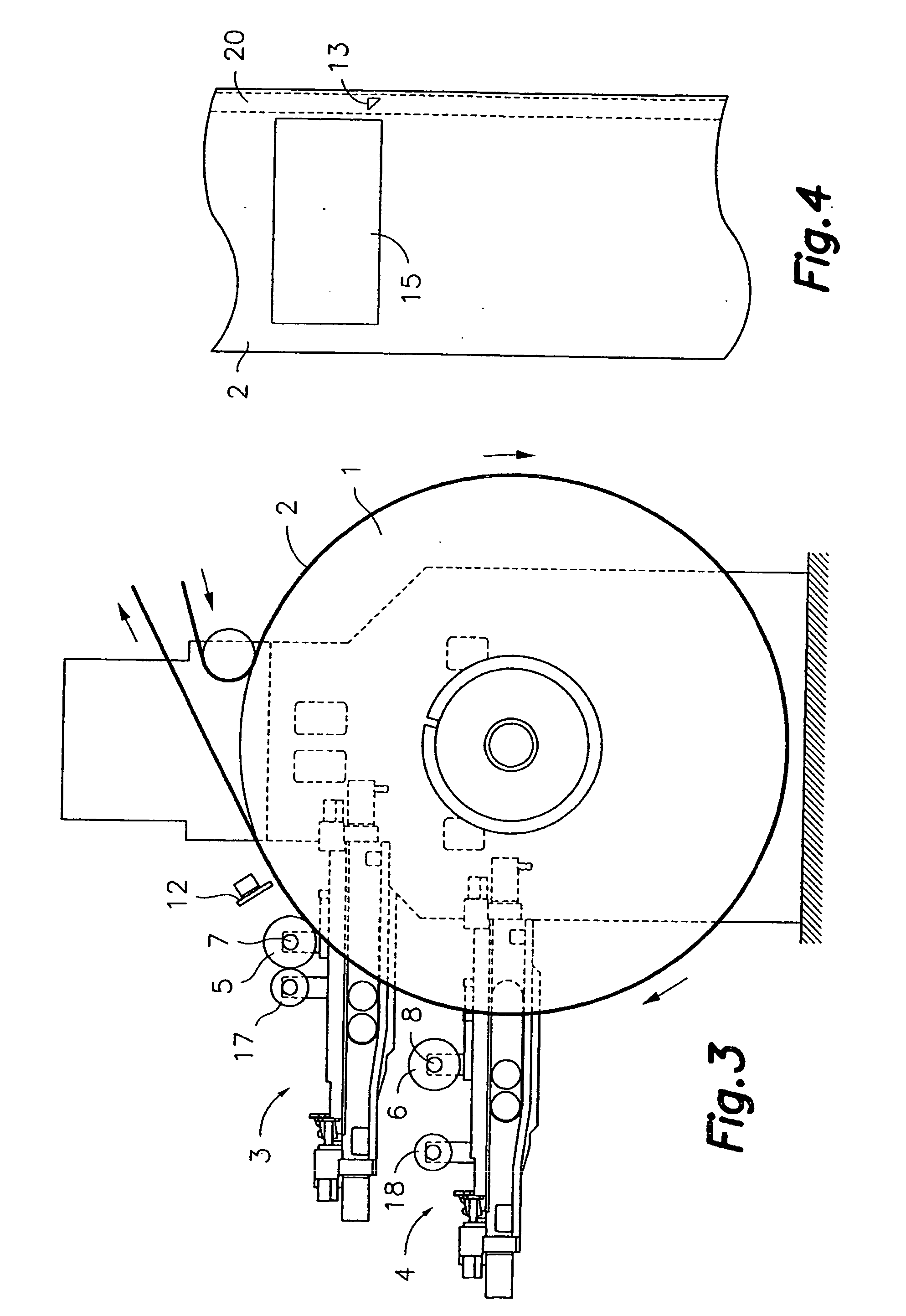 Method of registering different colours in flexography, and flexographic printer comprising a device for implementing said method