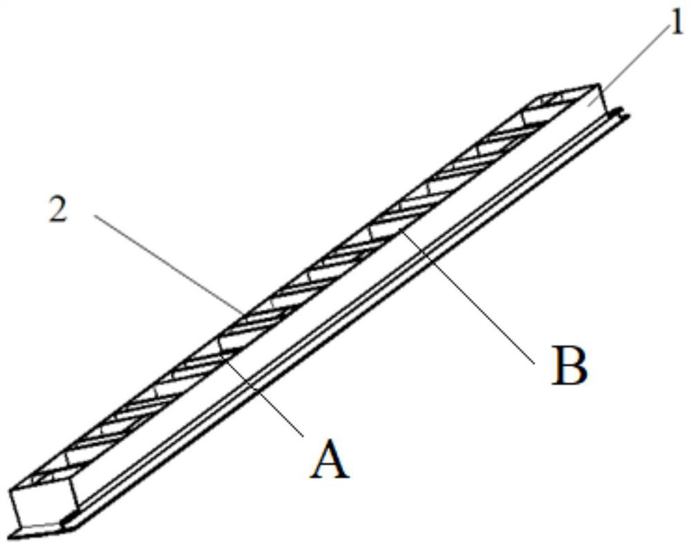 Composite material wing spar with high-precision curved surface and large length-diameter ratio and preparation method thereof