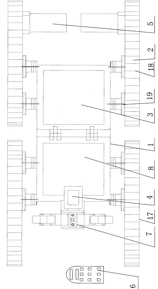 Automatic on-line detecting device for welding lines of mast of wind driven generator